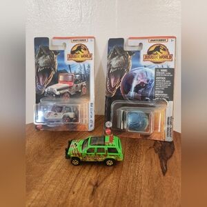 Jurassic Park Matchbox Cars- New